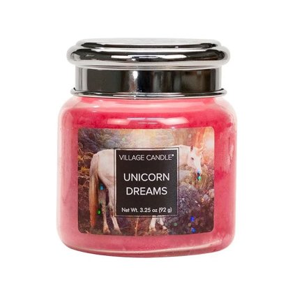 village candle svicka unicorn dreams jednorozec mala