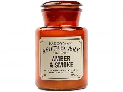 paddywax svicka apothecary amber smoke