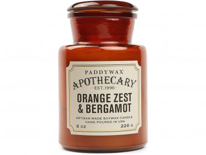 paddywax svicka apothecary orange zest bergamot