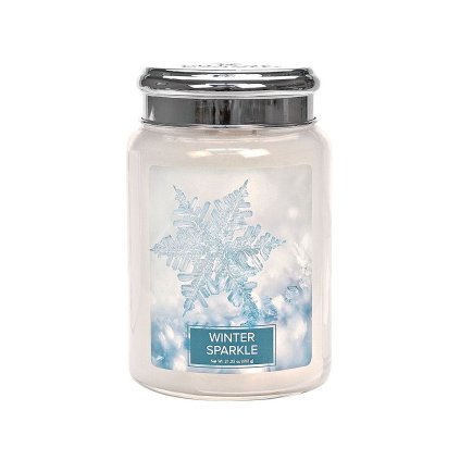 village candle svicka winter sparkle velka