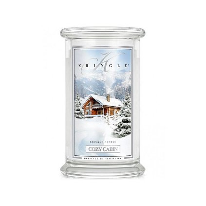 kringle candle svicka cozy cabin velka