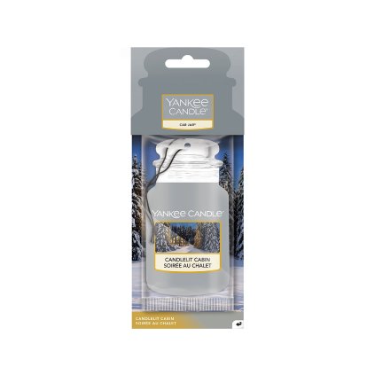 yankee candle candlelit cabin visacka do auta