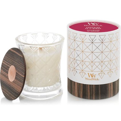 woodwick aura svicka rhubarb herbs detail