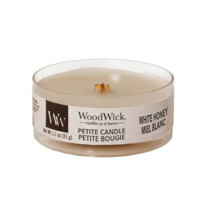 woodwick svicka white honey petite candle