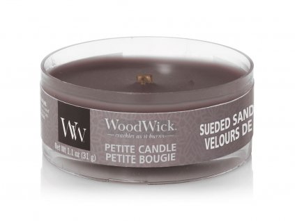 woodwick svicka sueded sandalwood petite candle
