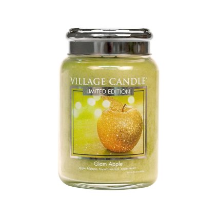 village candle svicka glam apple velka