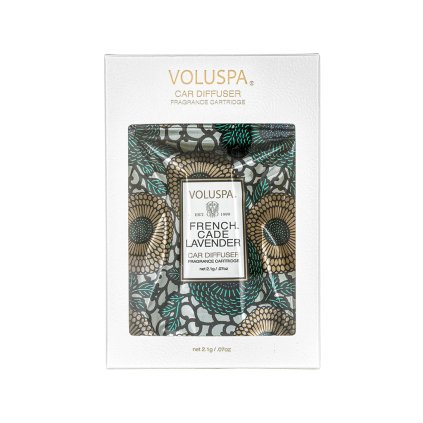 voluspa napln vune do auta french cade lavender obal