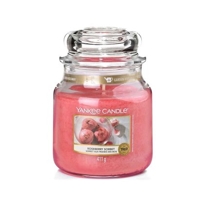 yankee candle svicka roseberry sorbet stredni
