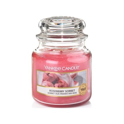 yankee candle svicka roseberry sorbet mala