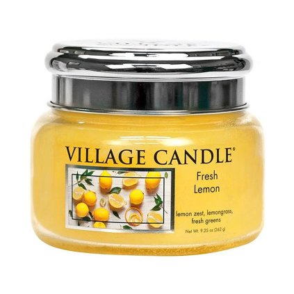 village candle fresh lemon mala