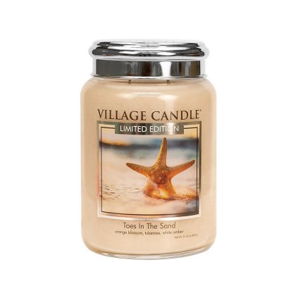 village candle toes in the sand velka