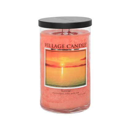 village candle tumbler sunrise svicka 2 knoty