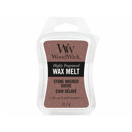 woodwick stone washed suede vosk