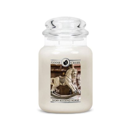 goose creek ivory rocking horse svicka