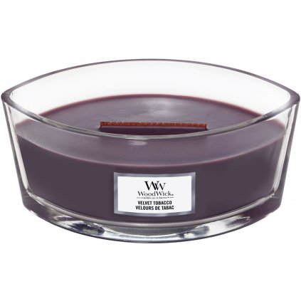 woodwick velvet tobacco lodicka svicka 1