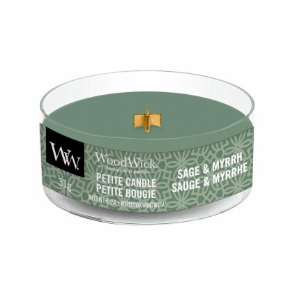 woodwick sage myrrh petite candle