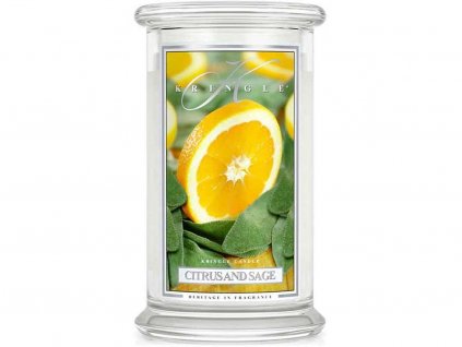 kringle candle citrus and sage 624g