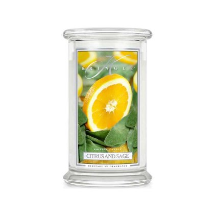 kringle candle citrus and sage 624g