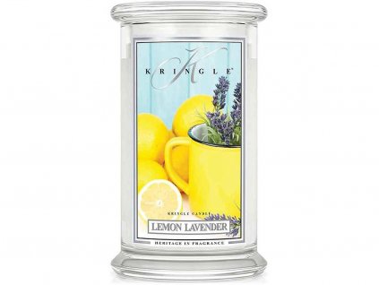 kringle candle lemon lavender 624g