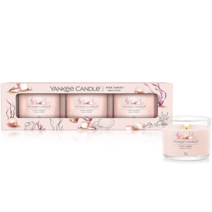 yankee candle votiv ve skle pink sands 1