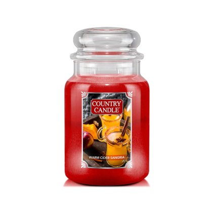 country candle warm cider sangria svicka velka 1