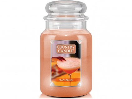 country candle peach bellini svicka velka 1