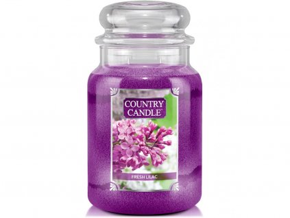 country candle fresh lilac svicka velka 1