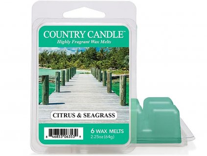 country candle citrus seagrass vosk 1