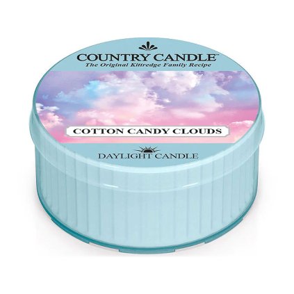 country candle cotton candy clouds svicka mala 1
