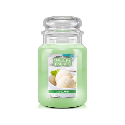 country candle vanilla mint svicka velka 1