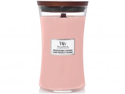 woodwick pressed blooms patchouli svicka velka