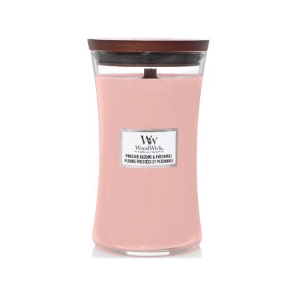 woodwick pressed blooms patchouli svicka velka