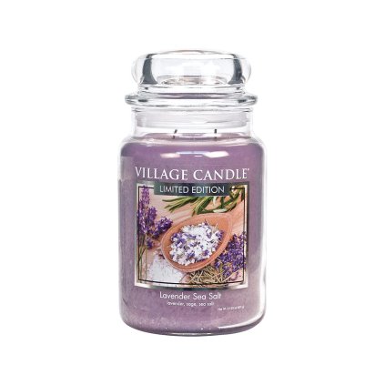 village candle lavender sea salt svicka 1