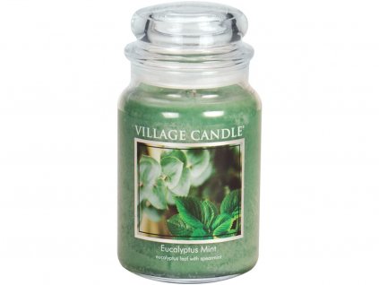 village candle eucalyptus mint svicka 1