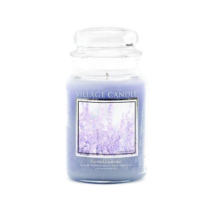 village candle frosted lavender svicka 1