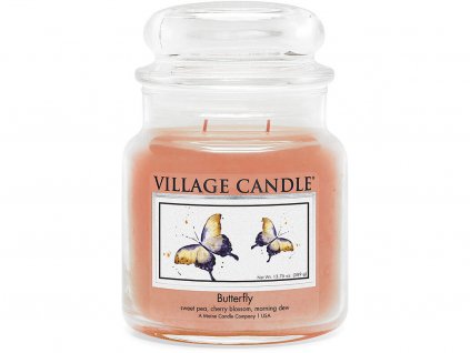 village candle butterfly svicka 1