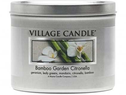 village candle bamboo garden citronella svicka 1