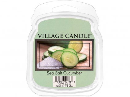 village candle sea salt cucumber vosk