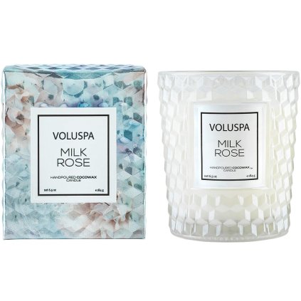 voluspa milk rose svicka 1