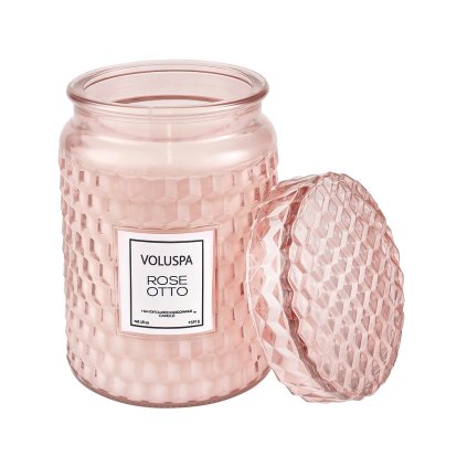 voluspa rose otto svicka large jar 1