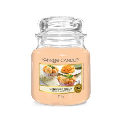 yankee candle mango ice cream svicka stredni