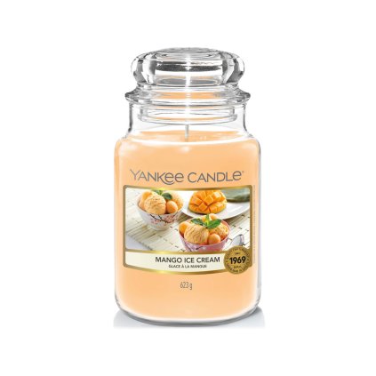 yankee candle mango ice cream svicka velka