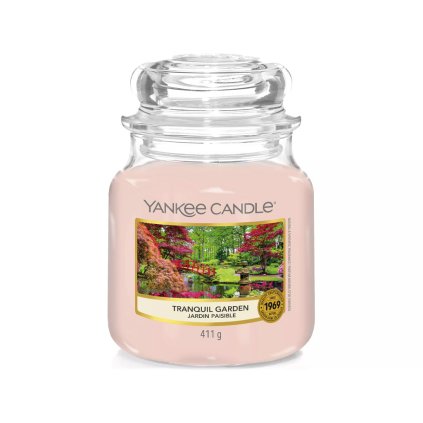 yankee candle tranquil garden svicka stredni