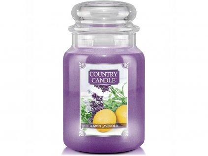 country candle svicka lemon lavender 1