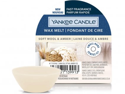 yankee candle soft wool amber vosk