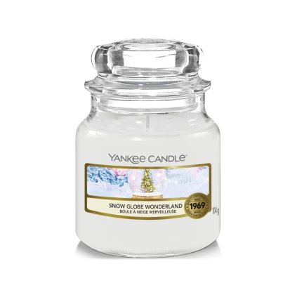 yankee candle svicka mala snow globe wonderland