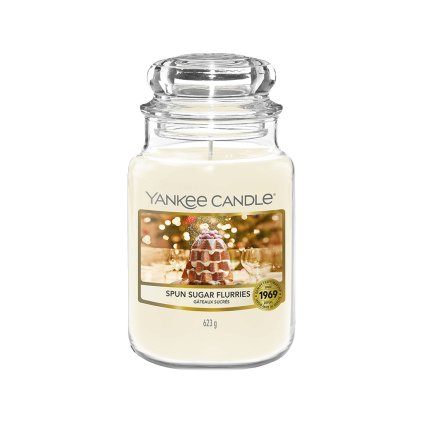 yankee candle svicka velka spun sugar flurries