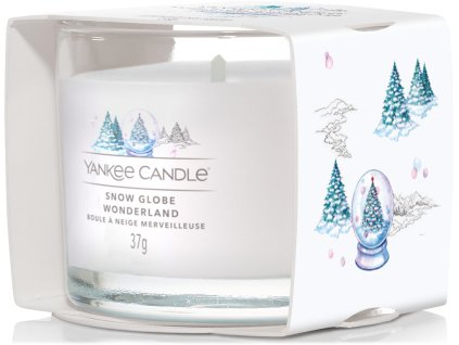 yankee candle svicka votivni snow globe wonderland