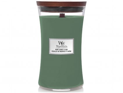 woodwick svicka mint leaves&oak 4