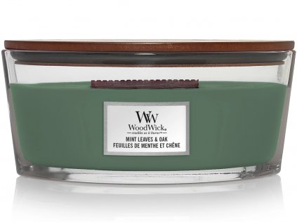 woodwick svicka mint leaves&oak 1